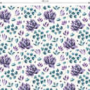 Tapet med mønster - akvarelblomster 03 - violet