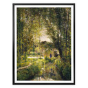 Plakat Daubigny - Krajobraz z promieniami słońca