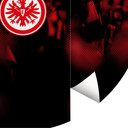 Fototapete Eintracht Frankfurt - Fans Retromuster - Rund - Selbstklebend/Vlies