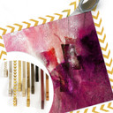Plakat - Schmucker - Abstrakcyjna kompozycja w kolorze magenta
