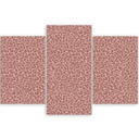 3 stykke lærredsprint, Leopard Leopard Pels Patches Mønster