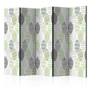 Screen room divider - Grønne tårer, 3-delt