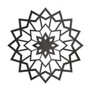 Akrylowa dekoracja wisząca gwiazda 02