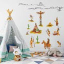 Wallsticker Mega Pakke Indianere