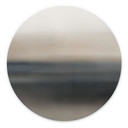 Wandbild Rotko Sand - Minimalistischer Horizont - Sir Edward x Grigory Gladarev - Alu-Dibond Rund