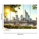 non-woven tapet FrankfurtCity fototapet Designwalls i blå og brun 