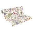 Vliestapete florales Aquarell-Design mit Blüten & Schmetterlingen in Pastell