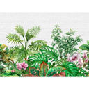 grønt og hvidt non-woven tapet Designwalls Tropical Wall 