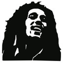 Sticker mural - Bob Marley