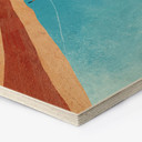 Hexagon-Holzbild Klettern am Grand Canyon - Rivers