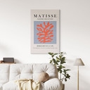 Canvastavla Abstrakt korall i Matisse-stil - Costa