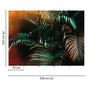 fototapet designvægge i grønt og gult non-woven tapet Jungle Colour regnskov natur