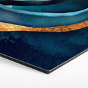 Hexagone - alu-Dibond SpaceFrog Designs - bleu et or