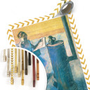 Poster Degas - Zeitunglesende Tänzerin