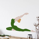 Muursticker Yoga Duif