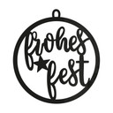 Decoración navideña de pared - Adorno navideño Feliz Navidad - Decoración acrílica