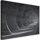 Canvasbillede, Grå 3D-tunnel