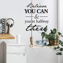 Muursticker Believe you can...