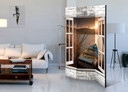 Screen room divider - Efterårssø, 3-delt