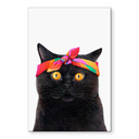 Tableaux Chat noir avec bandana - Korenkova