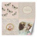 Fototapete, Abstrakte Collage Vintage Retro - Andrea Haase