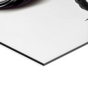 Billede af træ med sort 3D-krone - Mielu – print på aluminium (Alu-Dibond)