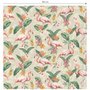 Tapet med tropisk mønster - flamingo og tropiske blade - Bloomery Decor