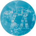 Selbstklebende Vlies Fototapete - Star Wars AT-AT - 125 x 125 cm