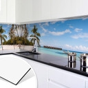 Crédence de Cuisine Colombo - Bungalows sur pilotis aux Maldives