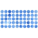 Muursticker set stippen - Blauw (50 stickers)