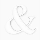 Litery ozdobne 3D ampersand