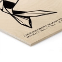 Houten Wanddecoratie Geometrische Koi Origami - Krygowski