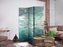 Paravent, Raumteiler freistehend, Trennwand - Escaping Fish in Muted Colors Among Sea Depths