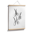 Poster Ho Ho Ho Handlettering
