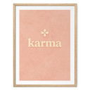 Plakat karma duchowa w kolorze różowym - Treechild