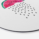 Tableau sur alu-Dibond rond Orara Studio - Pastèque et pluie