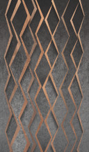 3D antracit, bronze motiv tapet,Grafisk 2,70 x 1,59 m