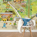 Fotobehang Wimmel - Bouwplaats in het Voorjaar