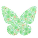 Sommerfugl 02 (mønster) wallsticker