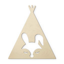 Dekoracja drewniana topola - tipi - królik
