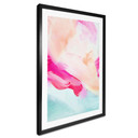 Plakat Brushstrokes różowy i turkusowy - Haniff