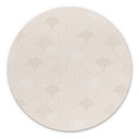 Billede Abstrakte halvcirkler i blød beige - Bloomery Decor - rund – print på aluminium (Alu-Dibond)