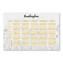Acrylboard Memoboard Stundenplan Gräser - transparent