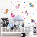 Wallsticker Filly Unicorn Crystalia Sæt