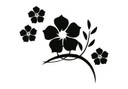 Sticker mural - Judas fleurs de jade