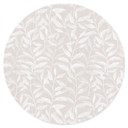Delikate akvarelblade Wallsticker - Soft Beige - Bloomery Decor - Rund
