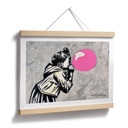 Poster Chewing-gum Rose Street Art - Habib