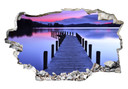 3D Wallsticker sø-panorama