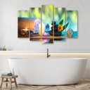 Lærred print 5 styk, Zen Spa Wellness