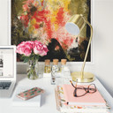 Poster autocollant - W - Peinture Abstraite